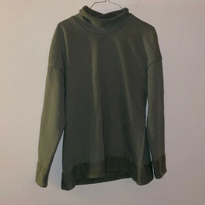 Green Cowl Neck Sweatshirt